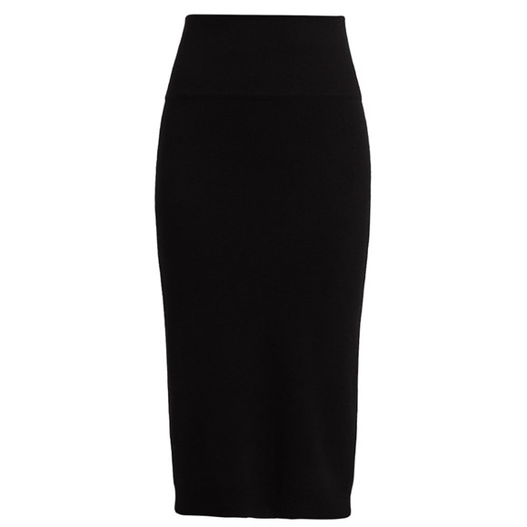 CALVIN KLEIN Black Knit MIDI Skirt - Picture 2 of 5